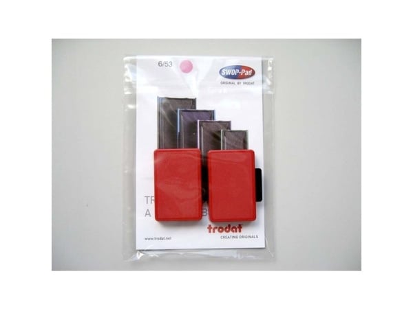 Trodat 6/56, Mustepatruuna, Punainen, Trodat, 5204, 5206, 5460, 5117, 5558, 55510, 5465 and 5466, musta, DIN ISO 14145-2