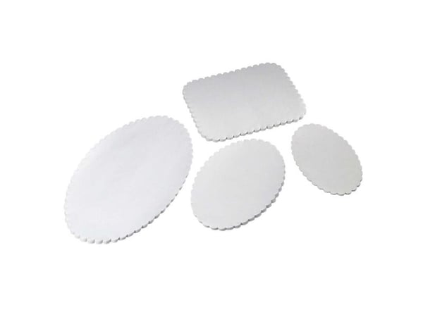 Fadpapir, Stykke, 40 g/m2, 240 x 360 mm præget papir, hvid, almindelig pakke a 500 stk, Fødevaregodk