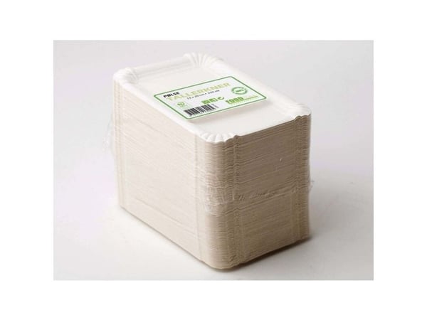 Pølsebakke 130x200 mm hvid - (250 stk.)