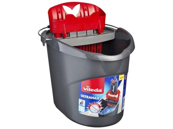 Ämpäri, Vileda, Vileda Ultra Max w/handle harmaa/punainen, 1 kpl