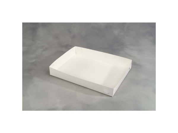 Sandwich box,445x320x65mm Pap, hvid, pakke a 100 stk Fødevaregodkendt