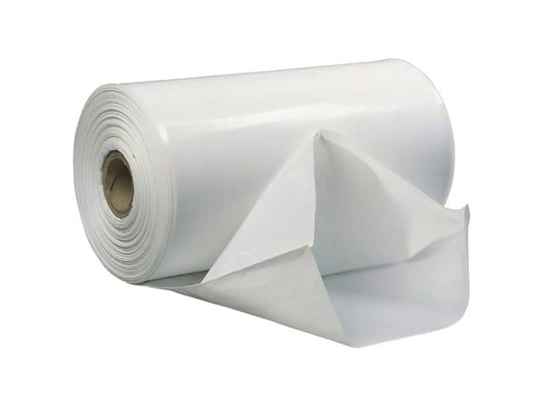 Rørfolie, 100 µm, Rulle, 500 mm x 300.00 m, kernediameter: 76 mm, LD-PE hvid, Fødevaregodkendt