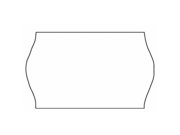 Prisetiket, Meto, Non.Perm. 32x19mm hvid, rulle a 1000 etiketter - (30 stk.)
