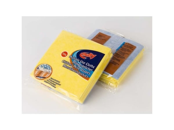 Alt-mulig-klude, Cleanline, assorteret 380mmx380mm, 110g/m2, pakke a 10 stk