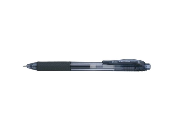 Gelpen, Pentel EnerGel, BLN105, 0,25MM sort - (12 stk.)