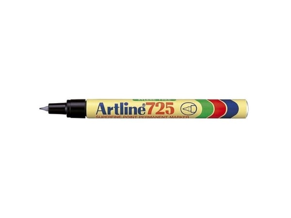 Tussi Artline EK725 musta permanentti 0,4mm kärki - (12 kpl)