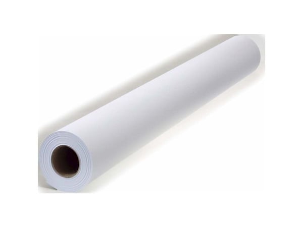 PPC-paper, kopipapir i rulle, Matt Ubestrøget, white, 80g/m2 620mm x 175.00m, A1 Kerne diameter: 76m - (2 stk.)