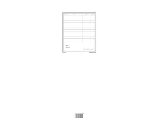 Mayland 92220520, 50 ark, Hvit, Rød, Papir, Linjerte ark, 100 mm, 11 mm