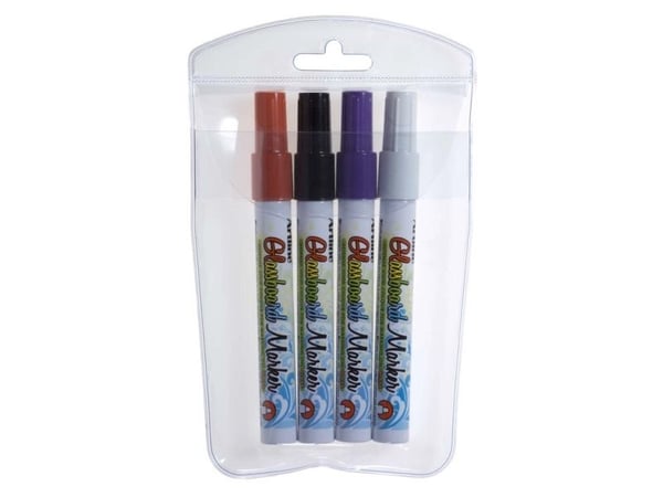 Marker, Artline Glassboard, EPG-4/4W1 2MM, Rund spids, assorteret non-permanent