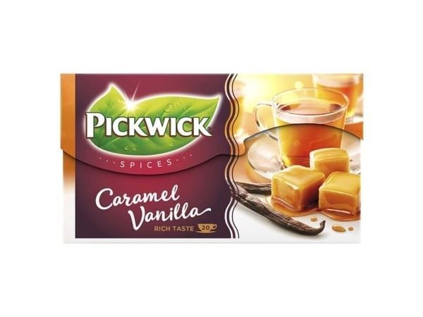 Pickwick Caramel Vanilla - 20 portionspåsar - Rainforest Alliance - karamell/vanilj