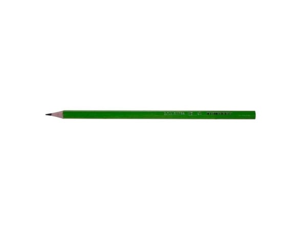 Blyant trekantet HB grøn lakering (12 stk.)