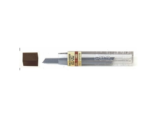 Pentel 300-HB, HB, Musta, 0,3 mm, 12 kpl