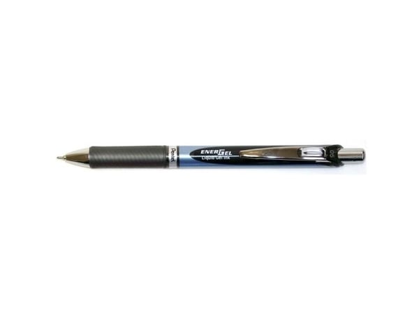 Rollerpen Pentel EnerGel 0,5mm sort BLN75-A - (12 stk.)