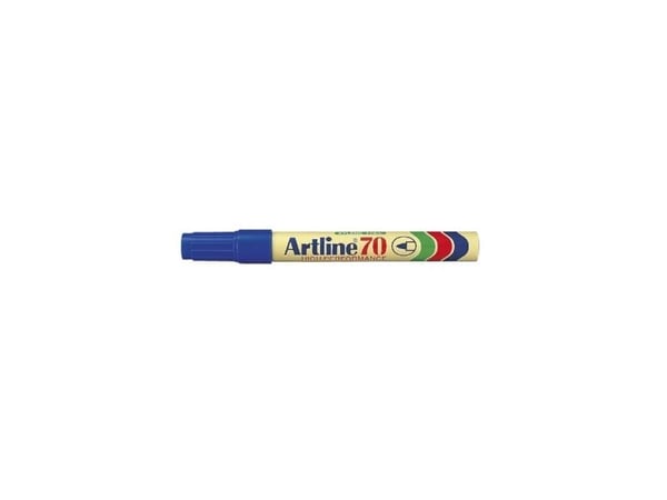 Marker, Artline, EK70, 1,5MM, Spids, blå permanent - (12 stk.)