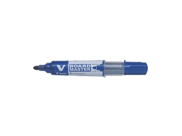 Whiteboardmarker Pilot V-Board Master blå, rund spids 2,3mm - (10 stk.)