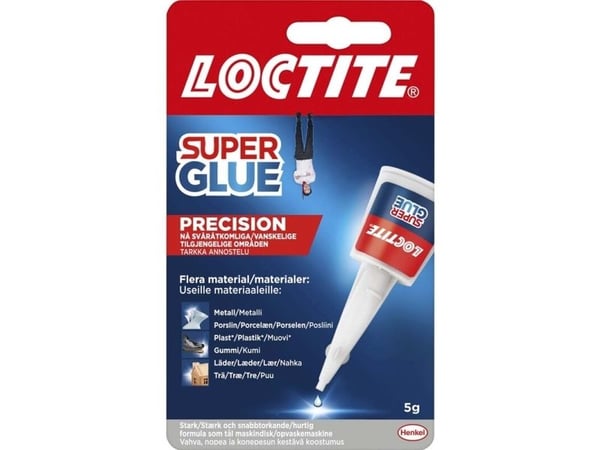 Liima Loctite Super Glue Precision Secondary Glue 5g/tuubi - (5 grammaa per kappale)