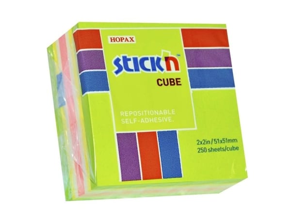 Notes, BNT Stick´n, grøn, 51x51mm - (12 stk.)