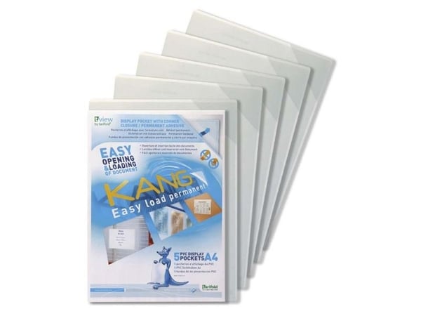 Plastlomme, TARIFOLD transparent, 210x297mm pakke a 5 stk