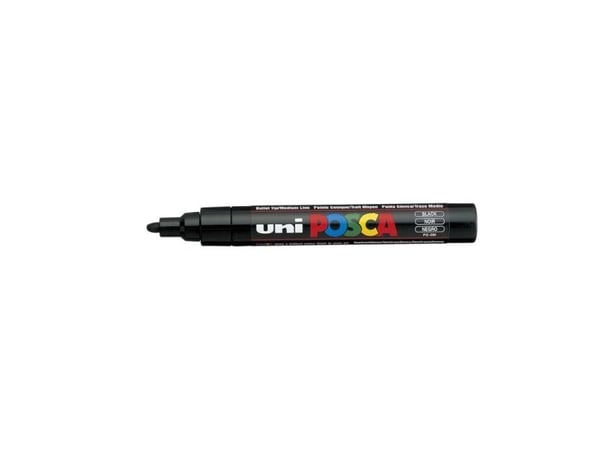 Paintmarker Uni POSCA PC-5M sort 1,8-2,5 mm - (6 stk.)