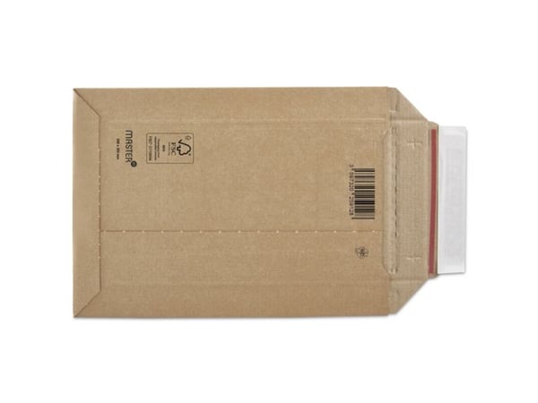 Bølgepap kuvert, Master'in Access, 330 x 490 mm, Kort side åben, A3 med selvklæbende flap med afrivn - (100 stk.)
