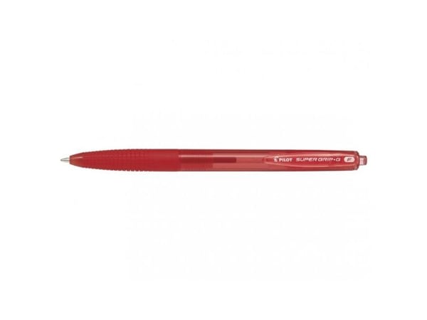 Pilot Supergrip Neon XS, red, Rød, Rød, Clip-on retractable ballpoint pen, Fint, Rund, 0,7 mm
