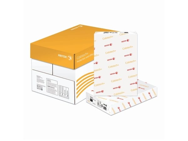 Xerox, Colotech+, white, træfri ECF 160g/m2 450mm x 320mm, SRA3, Bred bane pakke a 250 ark, FSC Mix