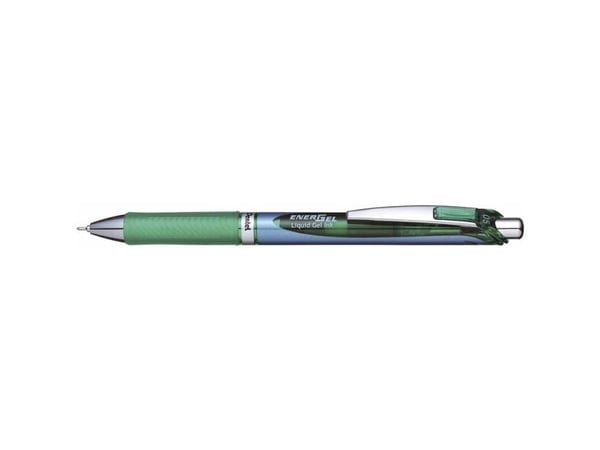 Rullakynä Pentel Energel vihreä 0,5mm BLN75 - (12 kpl)