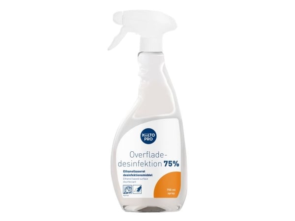 Desinfektionsspray Kiilto Pro överflödesinfektion 75% 750 ml livsmedelsgodkänd