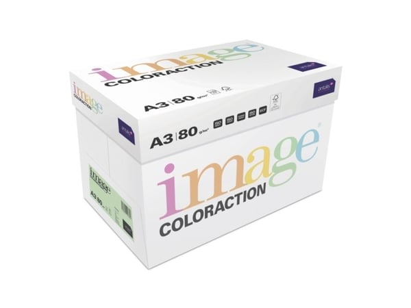 Kopipapir Image Coloraction A3 80g Forest Pastellgrønn - (500 ark)