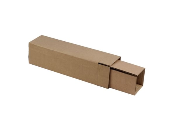 Bølgepapkasse, Master'in, indre dim: 106 x 106 x 365 mm, 2-lags,EB-flute FEFCO 0201, brun Yderkasse - (25 stk.)