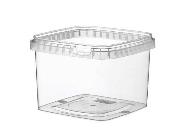 Condibøtte, Without lid kapacitet 960ml,128x128x89mm PP, transparent, SMALL, karton a 216 stk Fødeva