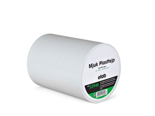 Markeringstape, 100 mm x 20.00 m samlet tykkelse 180 µm kernediameter: 76 mm, Rulle, PVC Naturgummi,