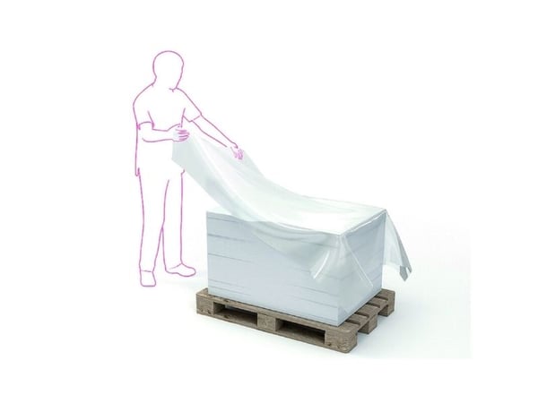 Topark, 30 µm, Rulle, 1300 mm x 340.00 m perforeret for hver 1700 mm, LD-PE, sort rulle a 200 stk
