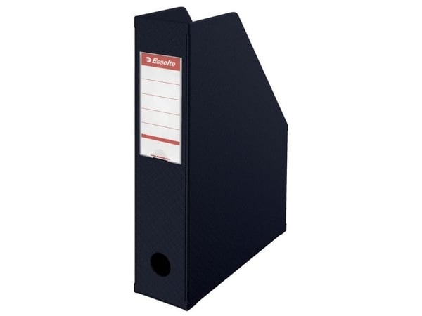 Tidsskriftsamler A4 Esselte Vivida sort PVC 70 mm - (10 stk.)
