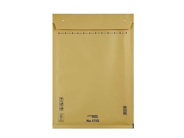 Boblepose, 17/G, 260 x 350 mm indre dim: 340 x 230 mm, Kort side åben peel&seel, Skræl og forsegl, b