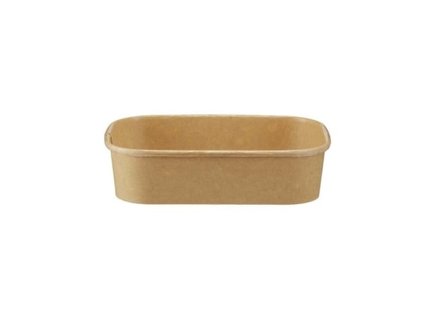 Salatbowle,172x120x41mm Kraft, brun, For microwave pakke a 50 stk Fødevaregodkendt