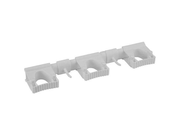 Vægophængssystem Vikan komplet fleksibelt og hygiejnisk L420xB87xH48mm PP hvid,1 stk
