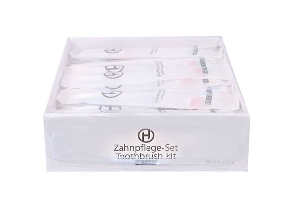 Hoteltilbehør, Hygiene & Janitorial Toothbrush kit, pakke a 50 stk