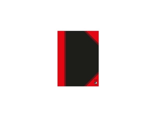 Bantex 100302825, Monokromatisk, Sort, Rød, A6, 96 ark, 70 g/m², Linjerte ark