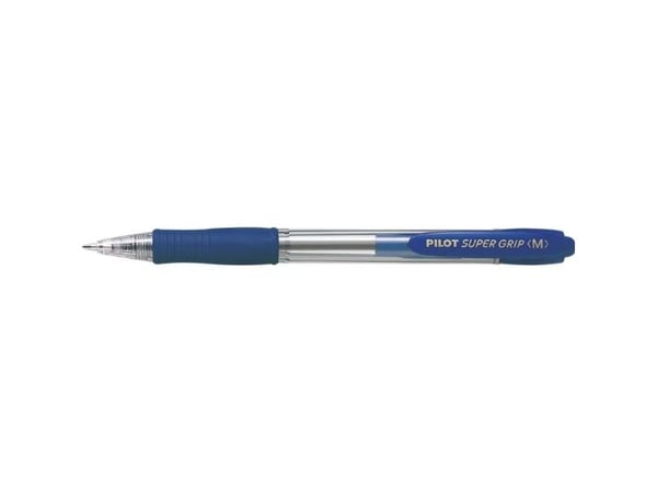 Kuglepen, Pilot Super grip G, M, 0,7MM blå - (12 stk.)