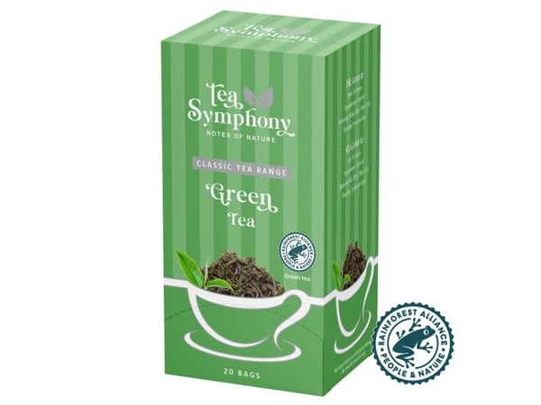 Tee, Symphony Type 1, täyttöpaino: 40, Vihreä tee, 20 kpl pakkaus