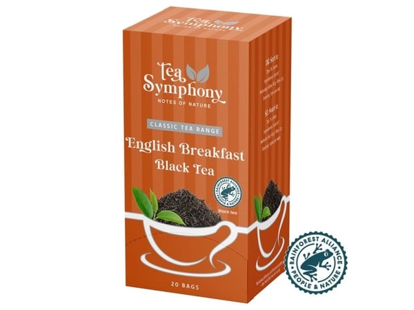 Tee, Symphony Type 1, täyttöpaino: 40 English Breakfast, 20 kpl:n pakkaus