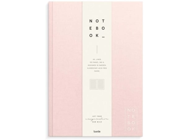 Notesbog, Mayland Deluxe, A4, pink/rød 210x297mm, 100g/m2, FSC Mix Credit