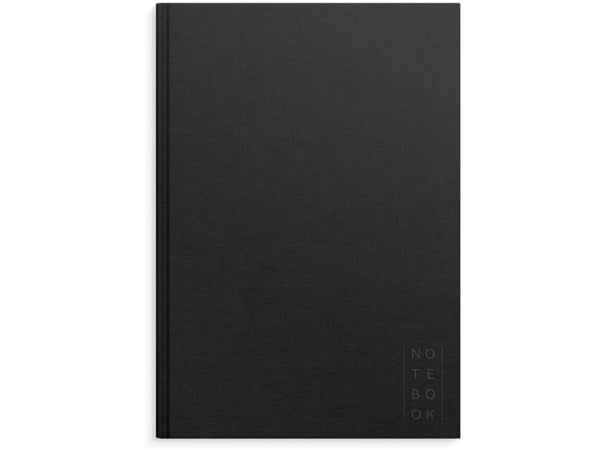 Anteckningsbok, Mayland Deluxe, A4, svart, 210 x 297 mm, 100 g/m2, FSC Mix Credit