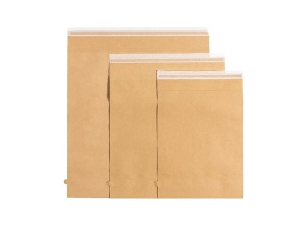 Forsendelsespose i Papir, Master'in Access, 250 x 350 mm, flat bag 100 % genbrug permanent adhesive - (350 stk.)