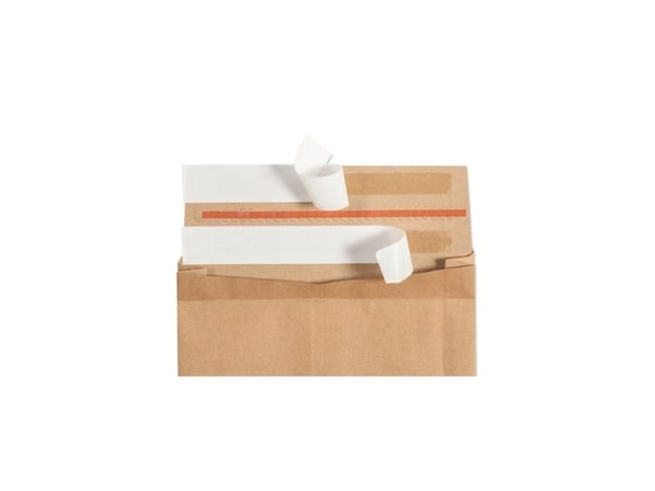 Forsendelsespose i Papir, Master'in Expert, 250 + 50 x 350 x 50 mm Kile i siden, krydset bund, Kraft - (100 stk.)