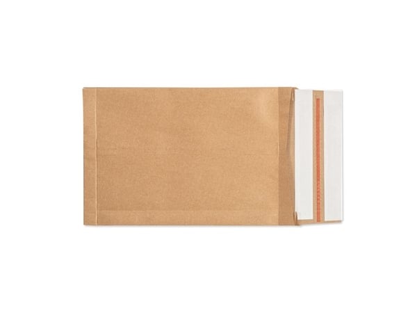 Forsendelsespose i Papir, Master'in Expert, 250 + 50 x 350 x 50 mm Kile i siden, krydset bund, Kraft - (100 stk.)