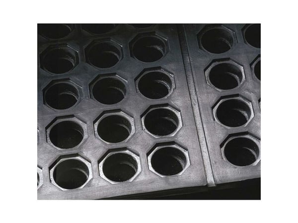Arbejdspladsmåtte, Matting Yoga Tuff, 910x910x15mm, sort