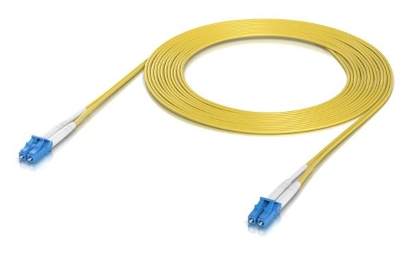 Ubiquiti UniFi - Patch-kabel - LC/UPC enkelläge (hane) till LC/UPC enkelläge (hane) - 3 m - 2 mm - fiberoptisk - duplex - OS2 - halogenfri, inomhus...