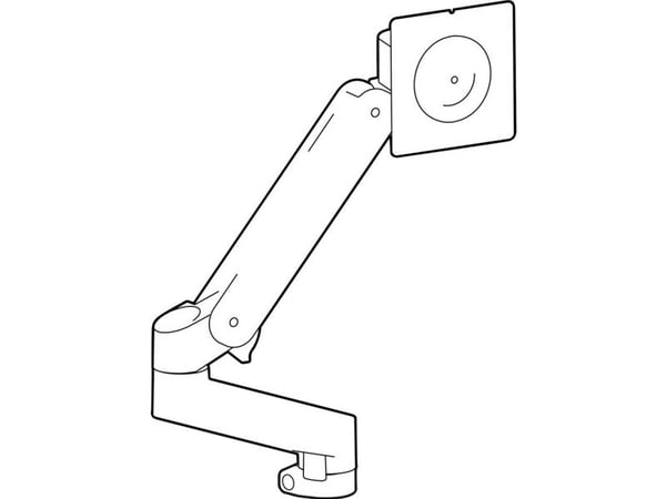 Ergotron LX Pro - Monteringssett (skjermarm) - Konstant kraftteknologi - for flatpanel - utvidelsessett - aluminium - svart - skjermstørrelse: 34"